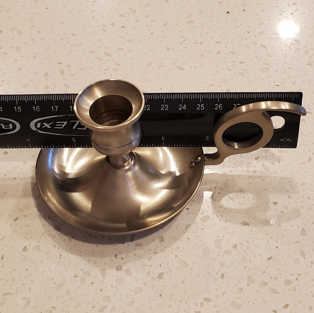 Vintage Early American Pewter Candle Stick Holders, Set of 2, EUC - Picture 13 of 15